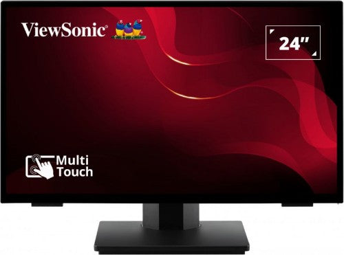 Viewsonic TD2465 signage display Interactive flat panel 24" LED 250 cd/m² Full HD Black Touchscreen