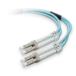 Belkin LC - LC, MMF, OM4, 5m InfiniBand/fibre optic cable 196.9" (5 m) OFC Turquoise