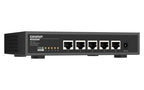 QNAP QSW-3205-5T-US network switch Unmanaged 10G Ethernet (100/1000/10000) Desktop Black