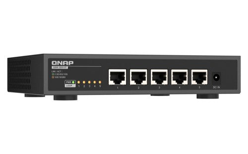 QNAP QSW-3205-5T-US network switch Unmanaged 10G Ethernet (100/1000/10000) Desktop Black