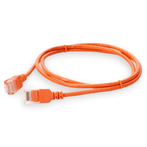 AddOn Networks ADD-10FSLCAT6A-OE networking cable Orange 120.1" (3.05 m) Cat6a U/UTP (UTP) Round