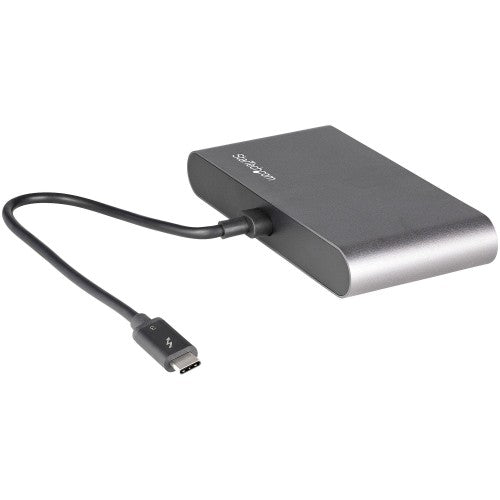 StarTech.com TB3DKM2DPL laptop dock/port replicator Wired Thunderbolt 3 Gray