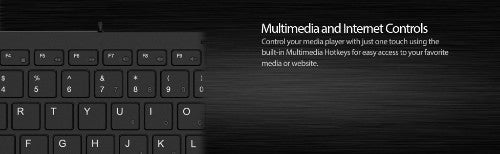 Adesso SlimTouch 510 keyboard Universal USB QWERTY US English Black