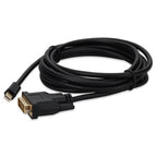 AddOn Networks MINIDP2DVI10F video cable adapter 122" (3.1 m) Mini DisplayPort DVI-D Black