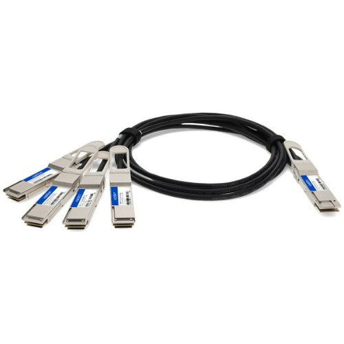 AddOn Networks QDD4QSFP56400CU2M-AO InfiniBand/fibre optic cable 78.7" (2 m) QSFP-DD 4x QSFP56 Black, Metallic