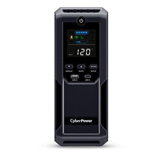 CyberPower LCD CP1500AVRLCD3 uninterruptible power supply (UPS) Line-Interactive 1.5 kVA 900 W 12 AC outlet(s)