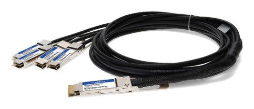 AddOn Networks QDD-4ZQ100-CU3M-AO InfiniBand/fibre optic cable 118.1" (3 m) QSFP-DD 4x QSFP56 DAC Black, Stainless steel