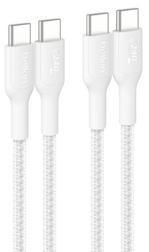 Belkin CAB025FQ2MWH2PK USB cable 78.7" (2 m) USB C White