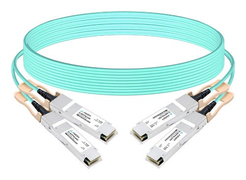 Axiom 980-9I95Z-00H003-AX InfiniBand/fibre optic cable 118.1" (3 m) QSFP56 2x QSFP56 AOC Aqua color, Stainless steel