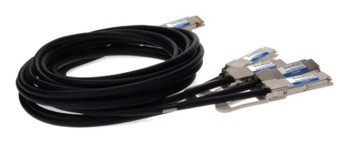 AddOn Networks QDD-4QSFP56-400-CU1-5M-AO InfiniBand/fibre optic cable 59.1" (1.5 m) QSFP-DD 4x QSFP56 DAC Black, Stainless steel