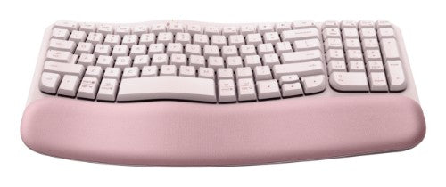 Logitech Wave Keys keyboard Universal RF Wireless + Bluetooth QWERTY English Rose