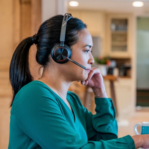 HP Poly Voyager Focus 2 USB-C-C Headset +USB-C/A Adapter TAA