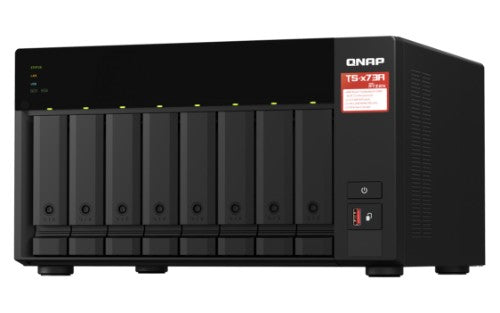 QNAP TS-873A NAS Tower Ryzen Embedded V1500B 8 GB DDR4 0 TB QNAP Turbo System Anthracite