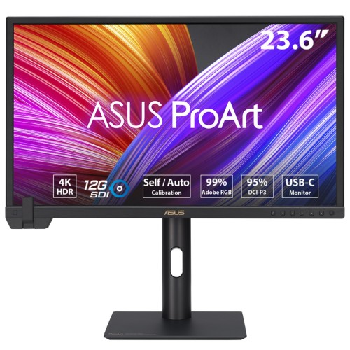 ASUS ProArt PA24US computer monitor 23.6" 3840 x 2160 pixels 4K Ultra HD LCD Black