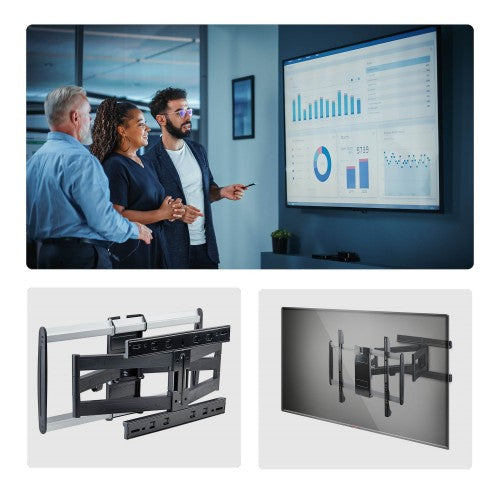 StarTech.com 65SAP2-TV-WALL-MOUNT TV mount/stand 65" Black, Silver