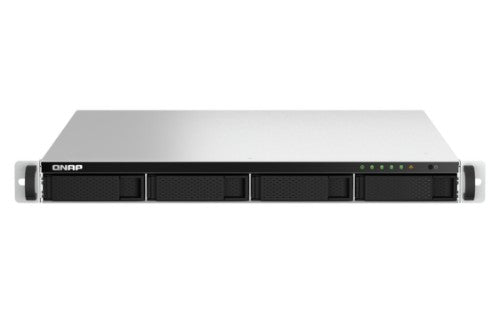 QNAP TS-464U-RP NAS Rack (1U) Intel® Celeron® N5095 8 GB DDR4 0 TB QNAP QTS Aluminum, Black
