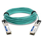 AddOn Networks AOC-Q-Q-40G-25M-AO InfiniBand/fibre optic cable 984.3" (25 m) QSFP+ Aqua color, Silver