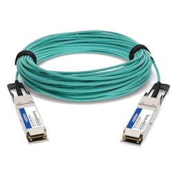 AddOn Networks AOC-Q-Q-40G-25M-AO InfiniBand/fibre optic cable 984.3" (25 m) QSFP+ Aqua color, Silver