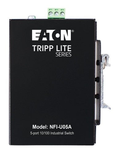 Eaton NFI-U05A network switch Unmanaged Fast Ethernet (10/100) DIN rail Black