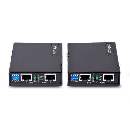 StarTech.com VDSL-LAN-EXTENDER-1G network extender Network repeater Black