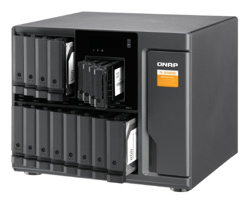QNAP TL-D1600S-US storage drive enclosure HDD/SSD enclosure Black, Gray 2.5/3.5"