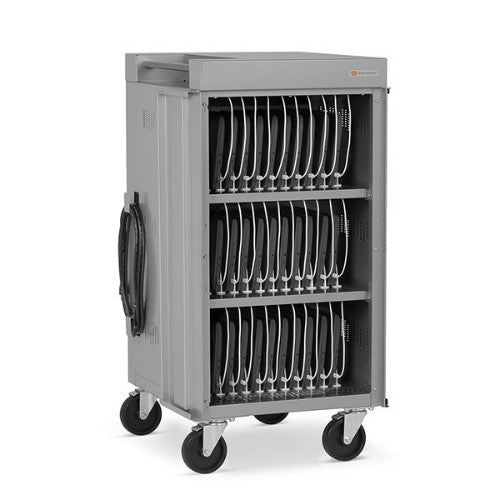 Bretford CUBE Cart Slim Pro Portable device management cabinet Dark Gray