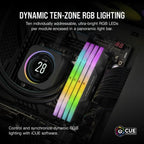 Corsair Vengeance RGB CMH48GX5M2B7200C36 memory module 48 GB 2 x 24 GB DDR5 7200 MHz