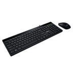 Adesso AKB-140CB keyboard Mouse included Home USB QWERTY US English Black