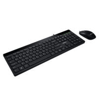 Adesso AKB-140CB keyboard Mouse included Home USB QWERTY US English Black