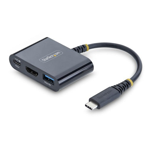 StarTech.com 168B-USBC-MULTIPORT laptop dock/port replicator Wired USB 3.2 Gen 1 (3.1 Gen 1) Type-C Black