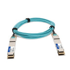 AddOn Networks AOC-D-D-400G-5M-AO InfiniBand/fibre optic cable 196.9" (5 m) QSFP-DD Aqua color