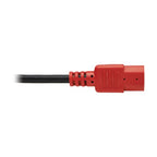 Tripp Lite P004-004-RD power cable Black, Red 47.2" (1.2 m) C14 coupler C13 coupler