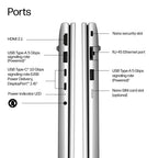 HP DK0S2UT laptop Copilot+ PC AMD Ryzen™ AI 5 16" Touchscreen WUXGA 16 GB DDR5-SDRAM 512 GB SSD Wi-Fi 6E (802.11ax) Windows 11 Pro Silver