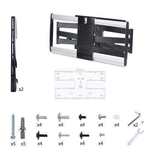 StarTech.com 65SAP2-TV-WALL-MOUNT TV mount/stand 65" Black, Silver
