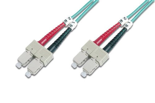 AddOn Networks SC - SC, LOMM, OM4, 3m InfiniBand/fibre optic cable 118.1" (3 m) OFC Turquoise
