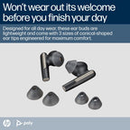 Poly Voyager Free 60 UC Black Earbuds +BT700 USB-C Adapter +Basic Charge Case