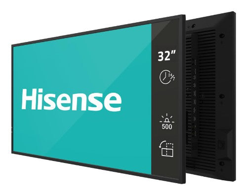 Hisense 32” Full HD IPS Digital Signage Display - 24/7 Operation Digital A-board 32" Wi-Fi 500 cd/m² Black Android 11 24/7