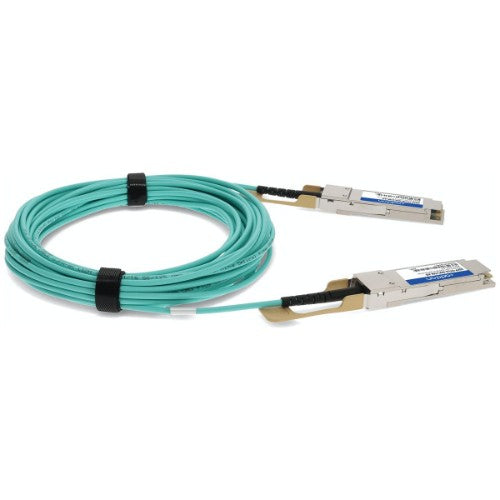 AddOn Networks QSFP-OTU4-AOC7M-AO InfiniBand/fibre optic cable 275.6" (7 m) QSFP28 Turquoise