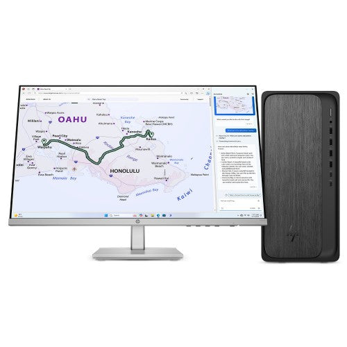 HP OmniDesk M02-0310 AMD Ryzen™ 5 8500G 8 GB DDR5-SDRAM 512 GB SSD Windows 11 Home Tower PC Black, Gray