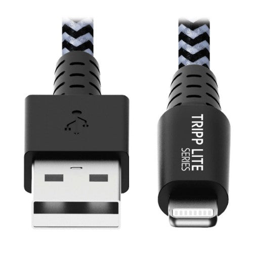 Tripp Lite M100-006-HD lightning cable 70.9" (1.8 m) Black, Metallic