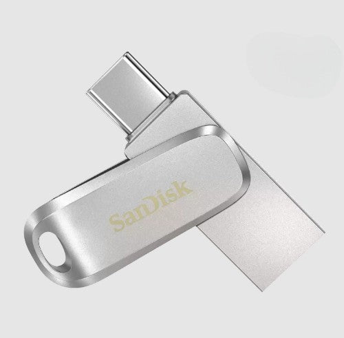 SanDisk Ultra Dual Drive Luxe USB flash drive 1 TB USB Type-A / USB Type-C 3.2 Gen 1 (3.1 Gen 1) Stainless steel