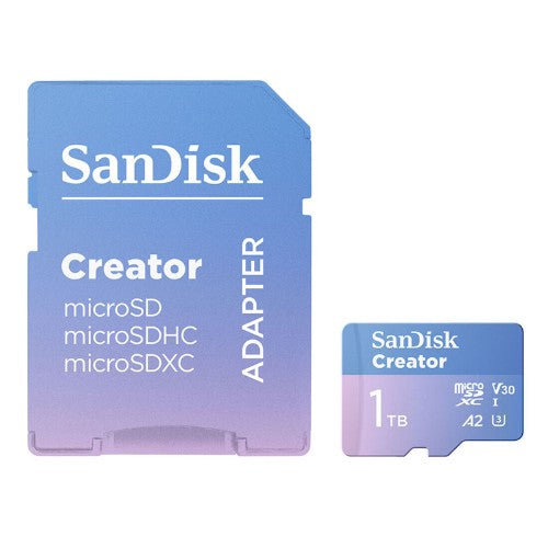 SanDisk Creator 1 TB MicroSDXC UHS-I Class 10