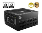 MSI MAG A850GL PCIE5 II power supply unit 850 W 20+4 pin ATX ATX Black