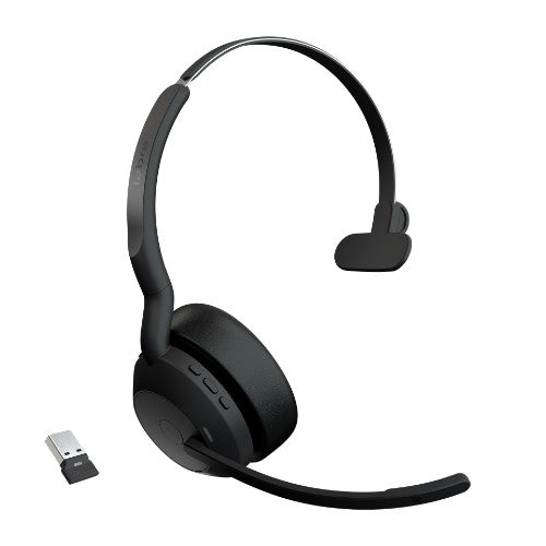 Jabra Evolve2 55 Headset Wireless Head-band Office/Call center USB Type-C Bluetooth Charging stand