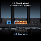 TP-Link Archer BE400 wireless router 2.5 Gigabit Ethernet Dual-band (2.4 GHz / 5 GHz) Black