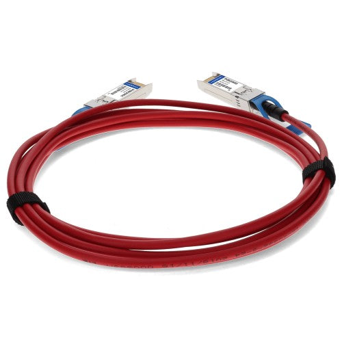 AddOn Networks SFP-H10GB-CU0-5M-RD-AO InfiniBand/fibre optic cable 19.7" (0.5 m) SFP+ Red