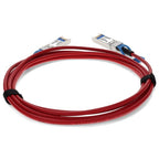 AddOn Networks SFP-H10GB-CU0-5M-RD-AO InfiniBand/fibre optic cable 19.7" (0.5 m) SFP+ Red