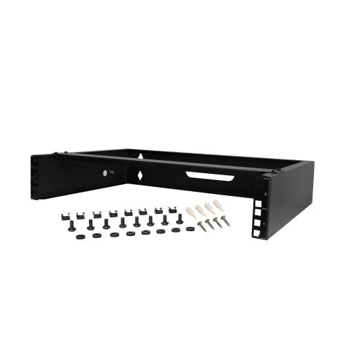 StarTech.com RACK-2U-14-BRACKET rack cabinet Wall mounted rack Black