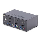 StarTech.com P2DD46A2-KVM-SWITCH KVM switch Black