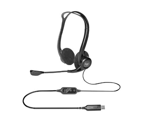 Logitech 981-000836 headphones/headset Wired Head-band Calls/Music USB Type-A Black